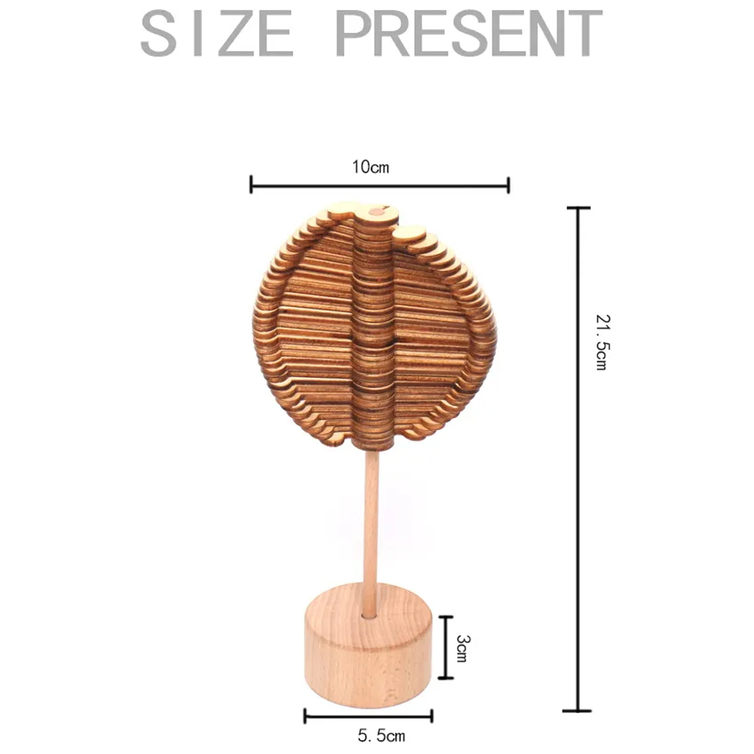 Wooden Spiral Lollipop Spinning Toys - Image 3